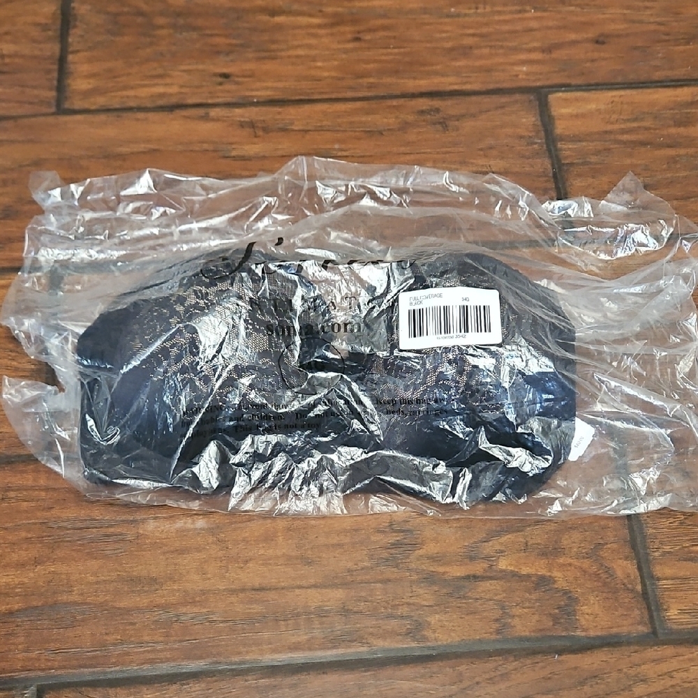 Curvy Couture Black Lace Bra 34G - Picture 4 of 4